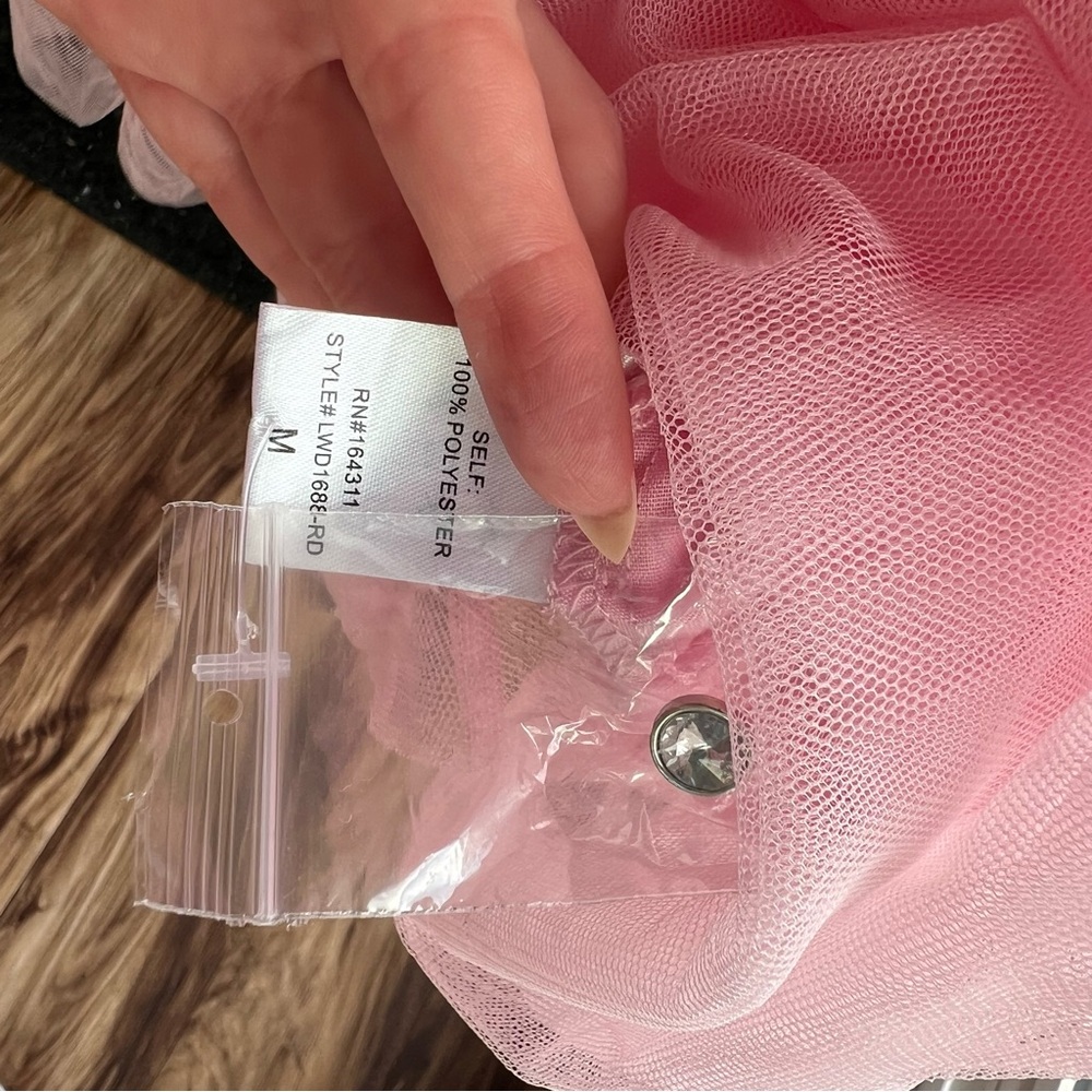 Red Dress Boutique Pink Tulle Mini Dress - Picture 5 of 6